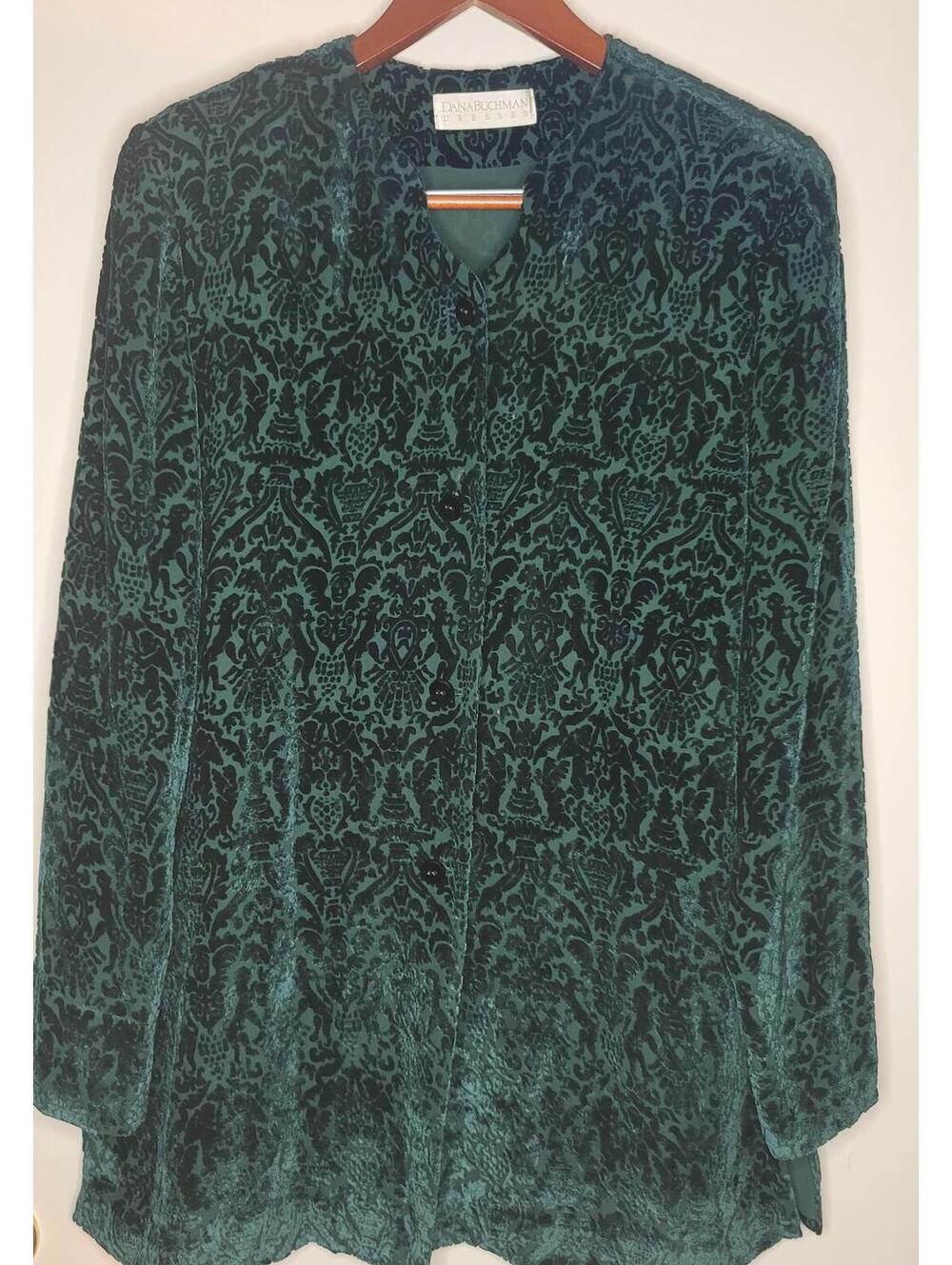 Dana Buchman Velvet Burnout Jacket Size 14